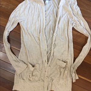 Loft creamy beige cardigan medium